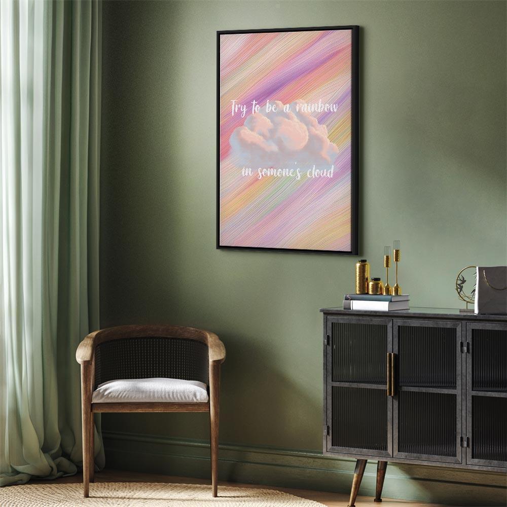 Tavla - Try to Be a Rainbow (1 Part) Vertical-Tavlor-Artgeist-peaceofhome.se