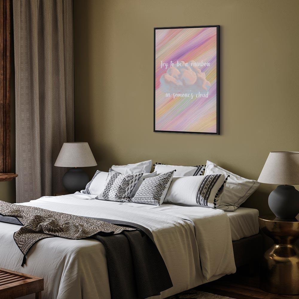 Tavla - Try to Be a Rainbow (1 Part) Vertical-Tavlor-Artgeist-peaceofhome.se