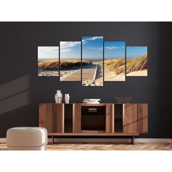 Tavla - Unguarded beach - 5 pieces-Tavlor-Artgeist-peaceofhome.se