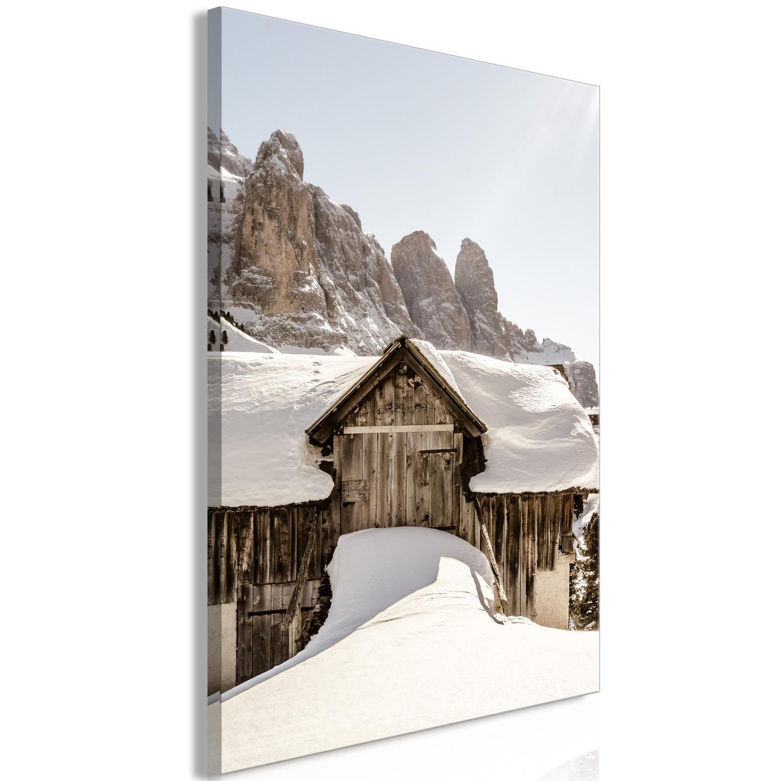 Tavla - Winter in the Dolomites (1 Part) Vertical-Tavlor-Artgeist-peaceofhome.se