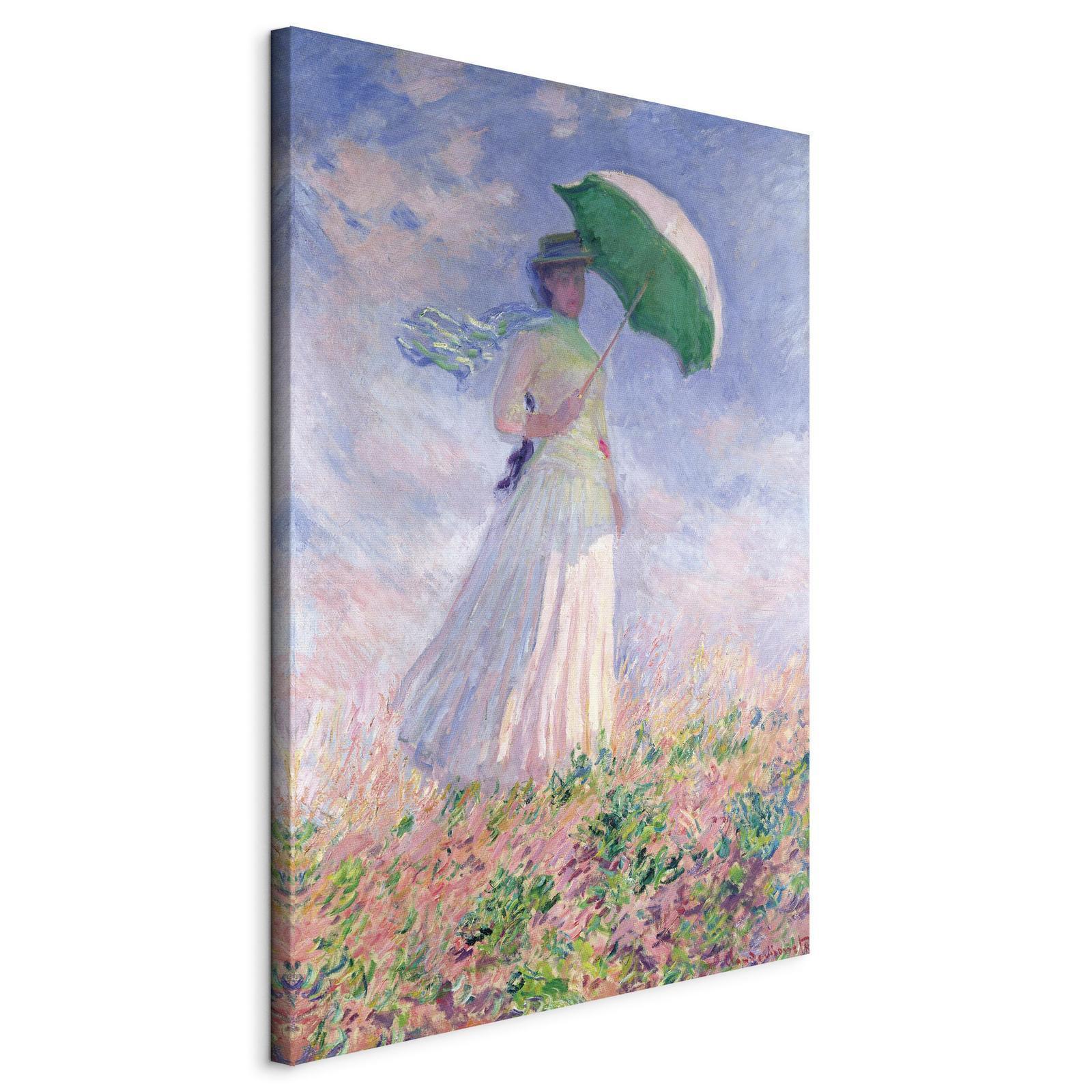 Tavla - Woman with a Parasol, facing right-Tavlor-Artgeist-peaceofhome.se