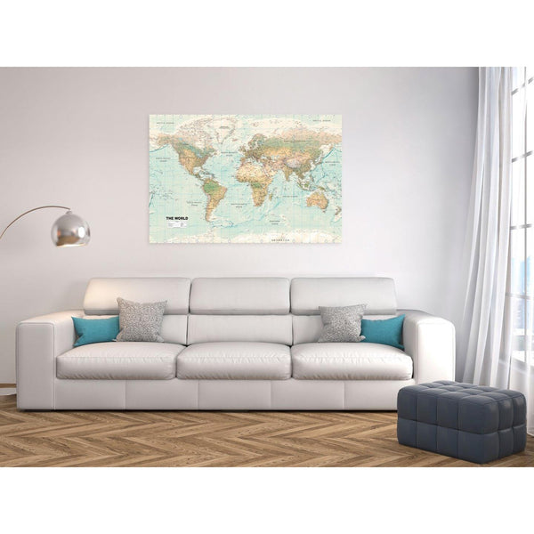 Tavla - World Map: Beautiful World-Tavlor-Artgeist-peaceofhome.se