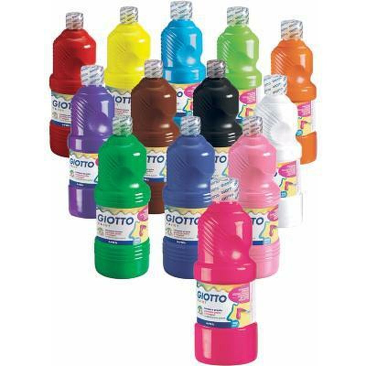 Tempera Giotto Brun 500 ml (6 antal)-Kontor och Kontorsmaterial, konst och hantverk-Giotto-peaceofhome.se