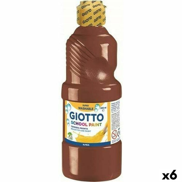 Tempera Giotto Brun 500 ml (6 antal)-Kontor och Kontorsmaterial, konst och hantverk-Giotto-peaceofhome.se