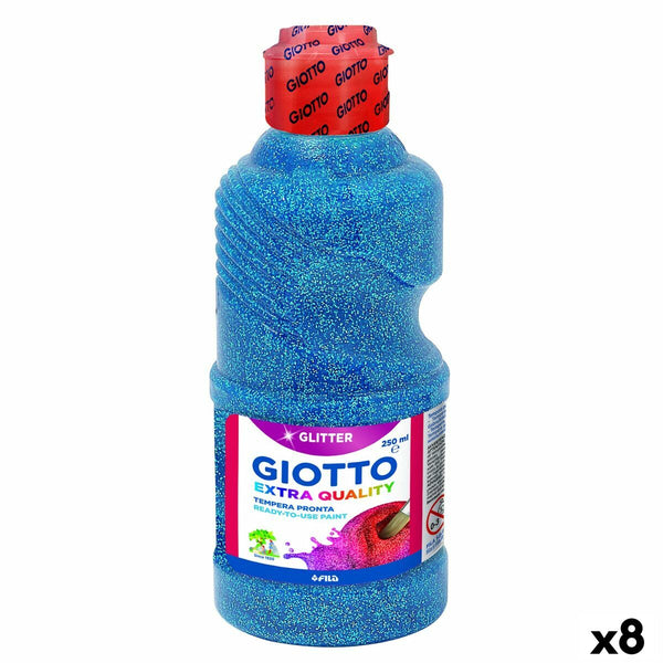 Tempera Giotto Glitter Blå 250 ml (8 antal)-Kontor och Kontorsmaterial, konst och hantverk-Giotto-peaceofhome.se