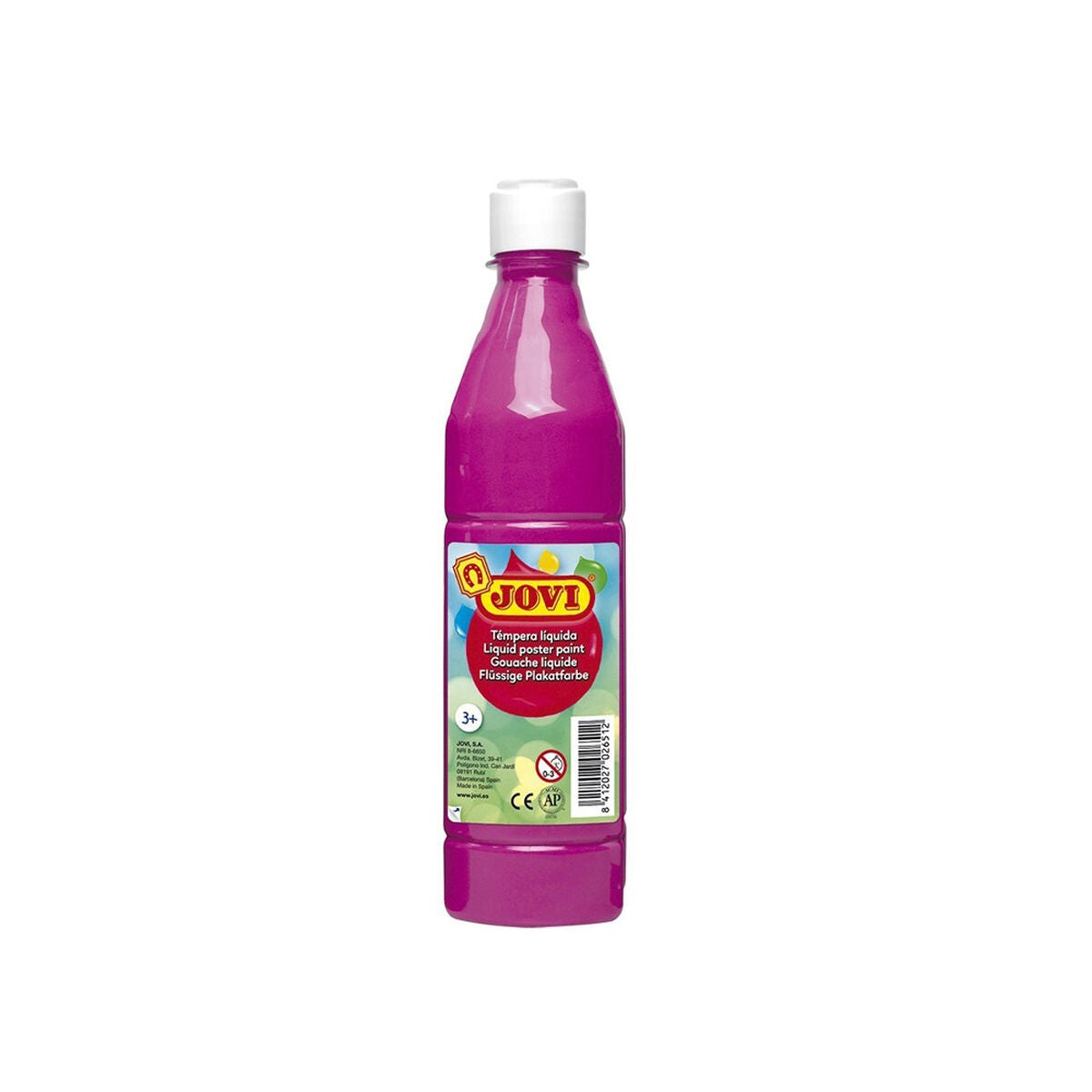 Tempera Jovi Magenta 500 ml (12 antal)-Kontor och Kontorsmaterial, konst och hantverk-Jovi-peaceofhome.se