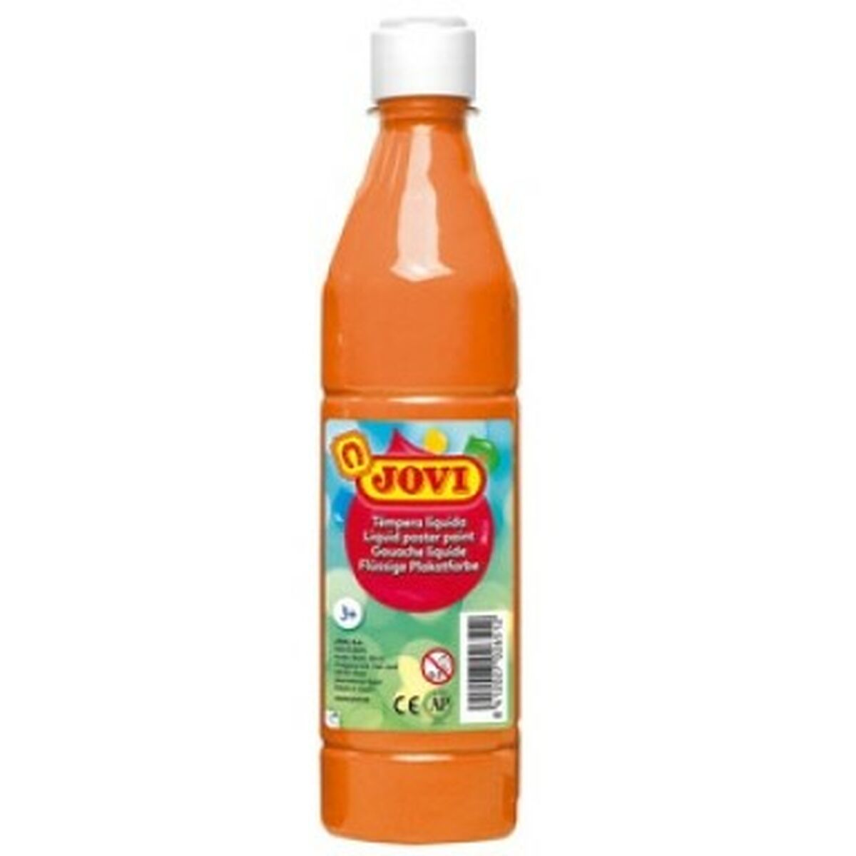 Tempera Jovi Orange 500 ml (12 antal)-Kontor och Kontorsmaterial, konst och hantverk-Jovi-peaceofhome.se