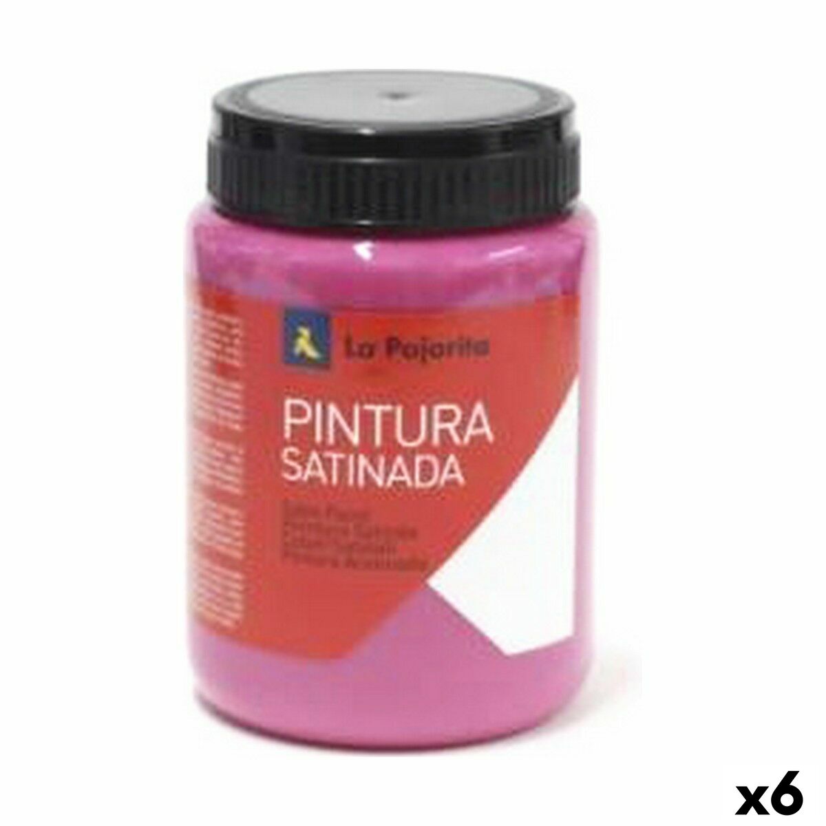 Tempera La Pajarita L-24 6 Delar Magenta Skola Satinfinish-Kontor och Kontorsmaterial, konst och hantverk-La Pajarita-peaceofhome.se