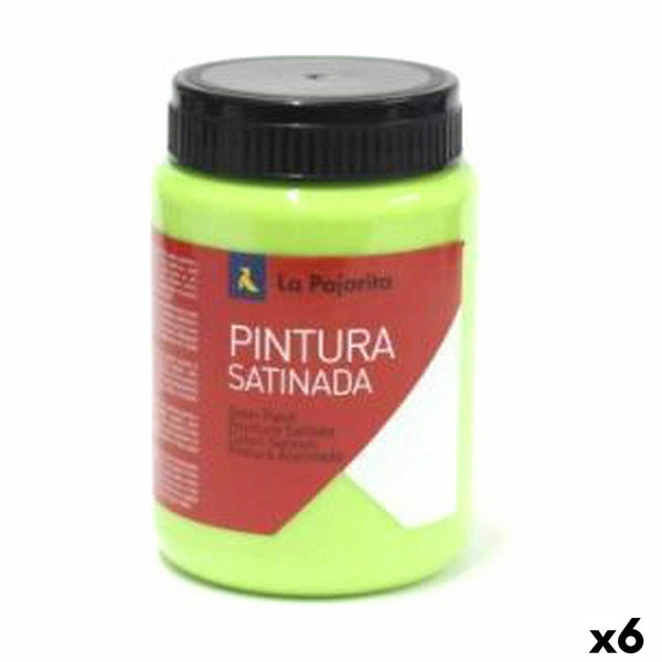 Tempera La Pajarita Parrot L-37 6 Delar Grön Satinfinish-Kontor och Kontorsmaterial, konst och hantverk-La Pajarita-peaceofhome.se