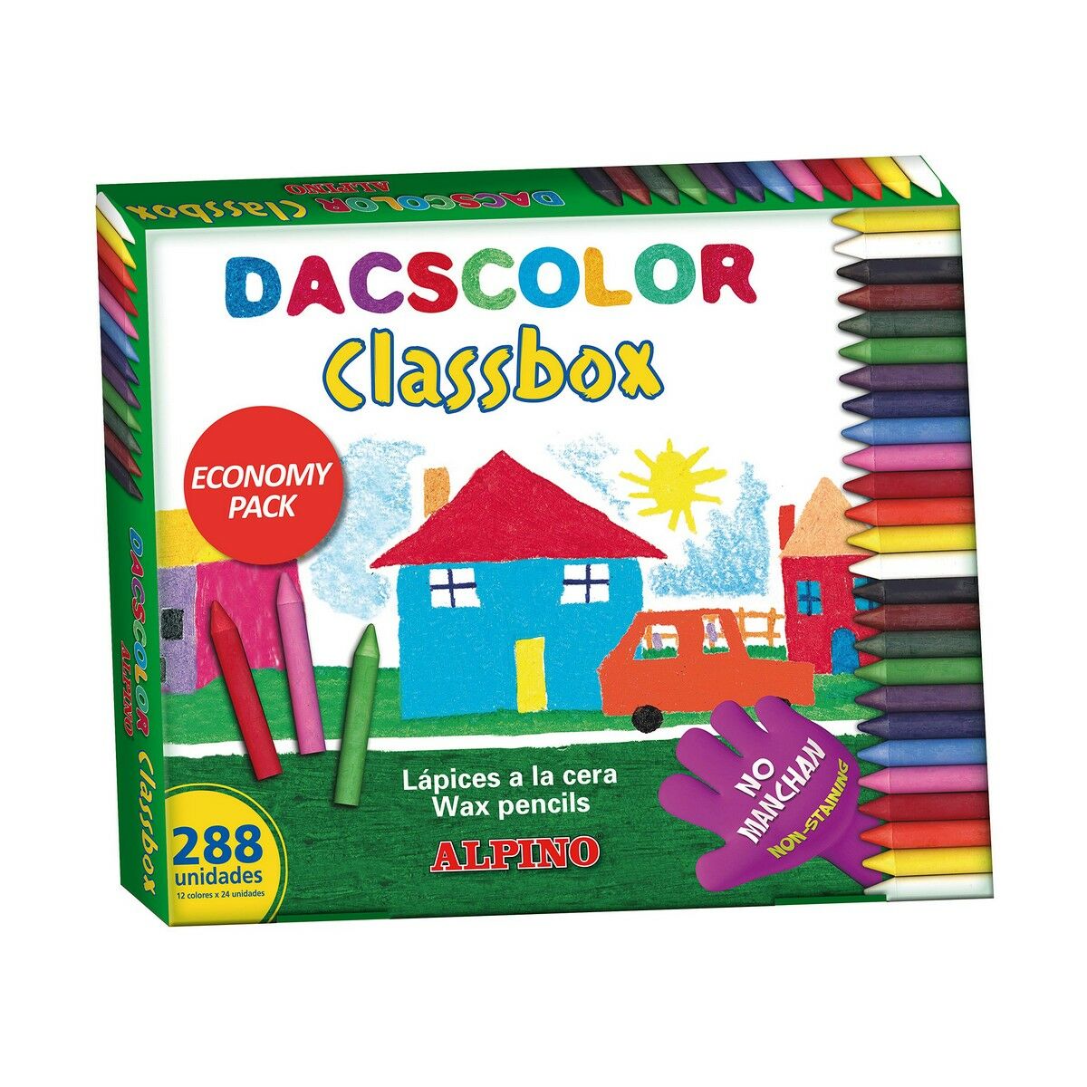 Tjocka färgpennor Alpino Dacscolor 288 antal Box Multicolour-Leksaker och spel, Kreativa aktiviteter-Alpino-peaceofhome.se