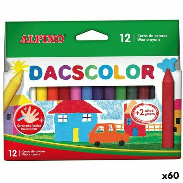 Tjocka färgpennor Alpino Dacscolor Multicolour 12 Delar (60 antal)-Leksaker och spel, Kreativa aktiviteter-Alpino-peaceofhome.se