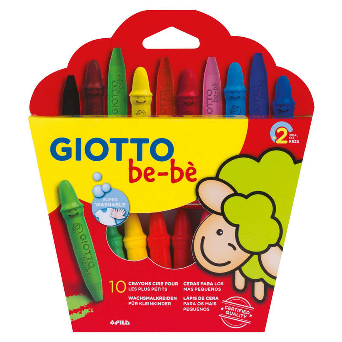 Tjocka färgpennor Giotto BE-BÉ Multicolour (6 antal)-Leksaker och spel, Kreativa aktiviteter-Giotto-peaceofhome.se