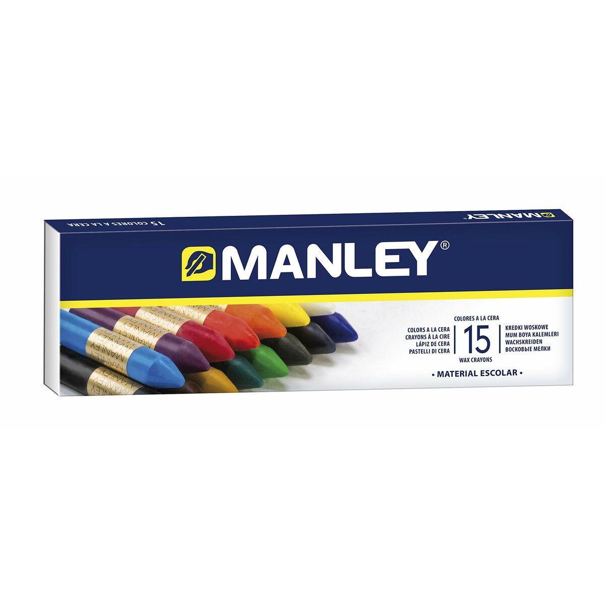 Tjocka färgpennor Manley MNC00055/115 Multicolour-Leksaker och spel, Kreativa aktiviteter-Manley-peaceofhome.se