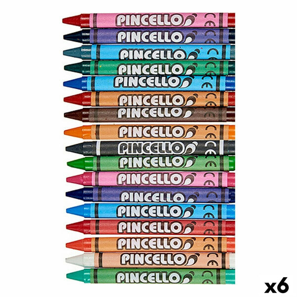Tjocka färgpennor Pincello 36C 36C Multicolour (6 antal)-Kontor och Kontorsmaterial, konst och hantverk-Pincello-peaceofhome.se