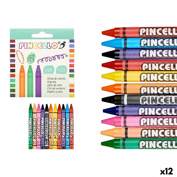 Tjocka färgpennor Pincello 45928 45928 (12 antal)-Kontor och Kontorsmaterial, konst och hantverk-Pincello-peaceofhome.se