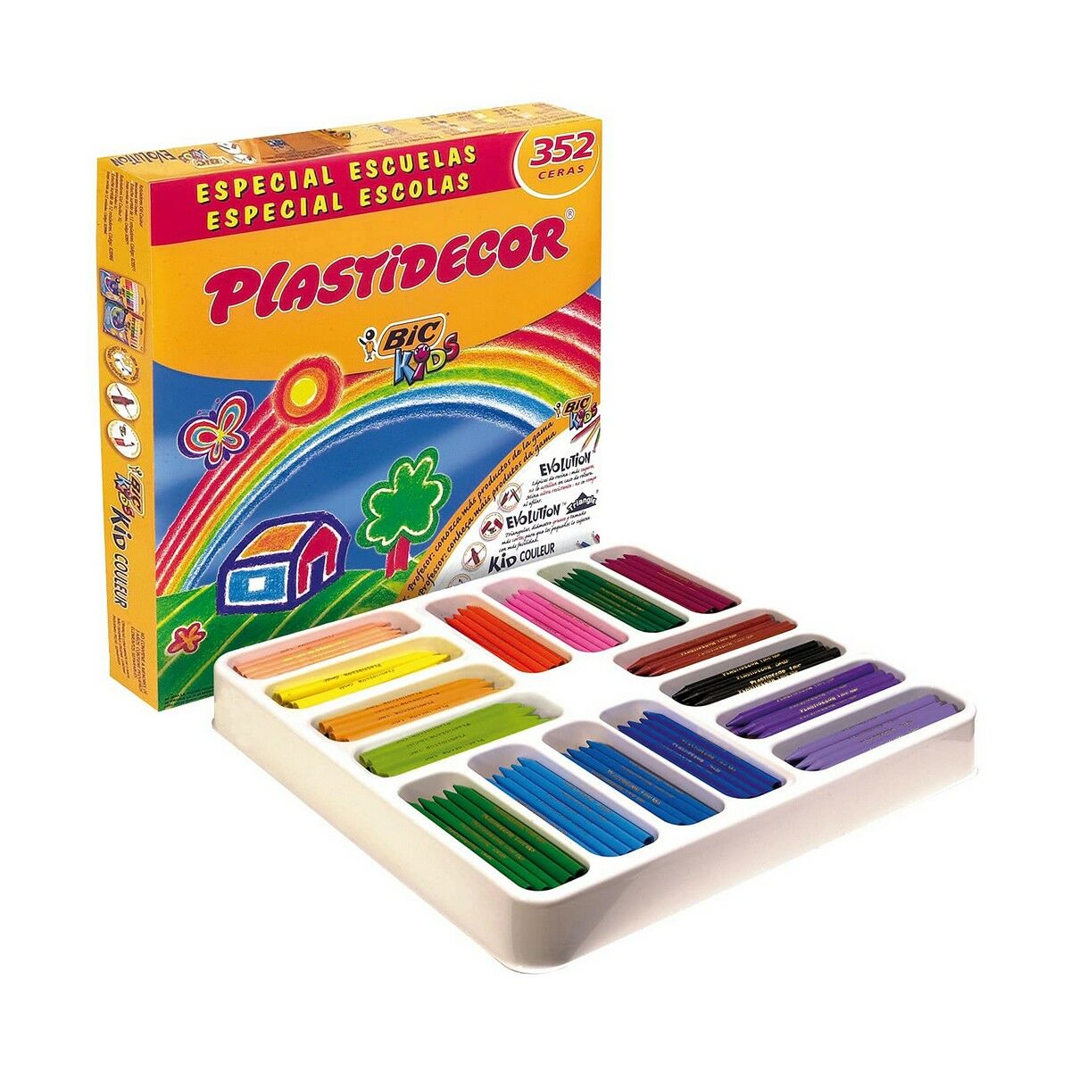 Tjocka färgpennor Plastidecor Kids Box Multicolour-Leksaker och spel, Kreativa aktiviteter-Plastidecor-peaceofhome.se