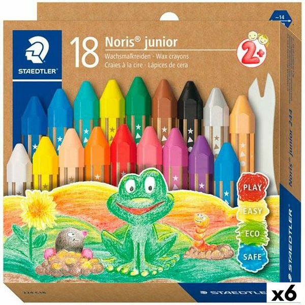 Tjocka färgpennor Staedtler Noris Multicolour 6 Delar-Kontor och Kontorsmaterial, konst och hantverk-Staedtler-peaceofhome.se