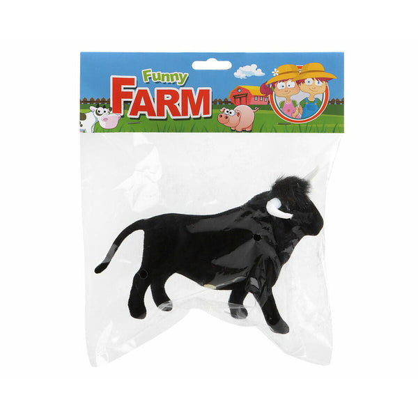 Tjur Funny Farm Svart 16 x 11 cm-Leksaker och spel, Dockor och actionfigurer-BigBuy Fun-peaceofhome.se