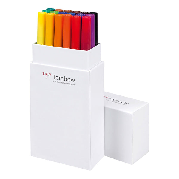 Tombow ABT Dual Brush 18P-1 basfärger-Konstnärsmaterial-Klevrings Sverige-peaceofhome.se