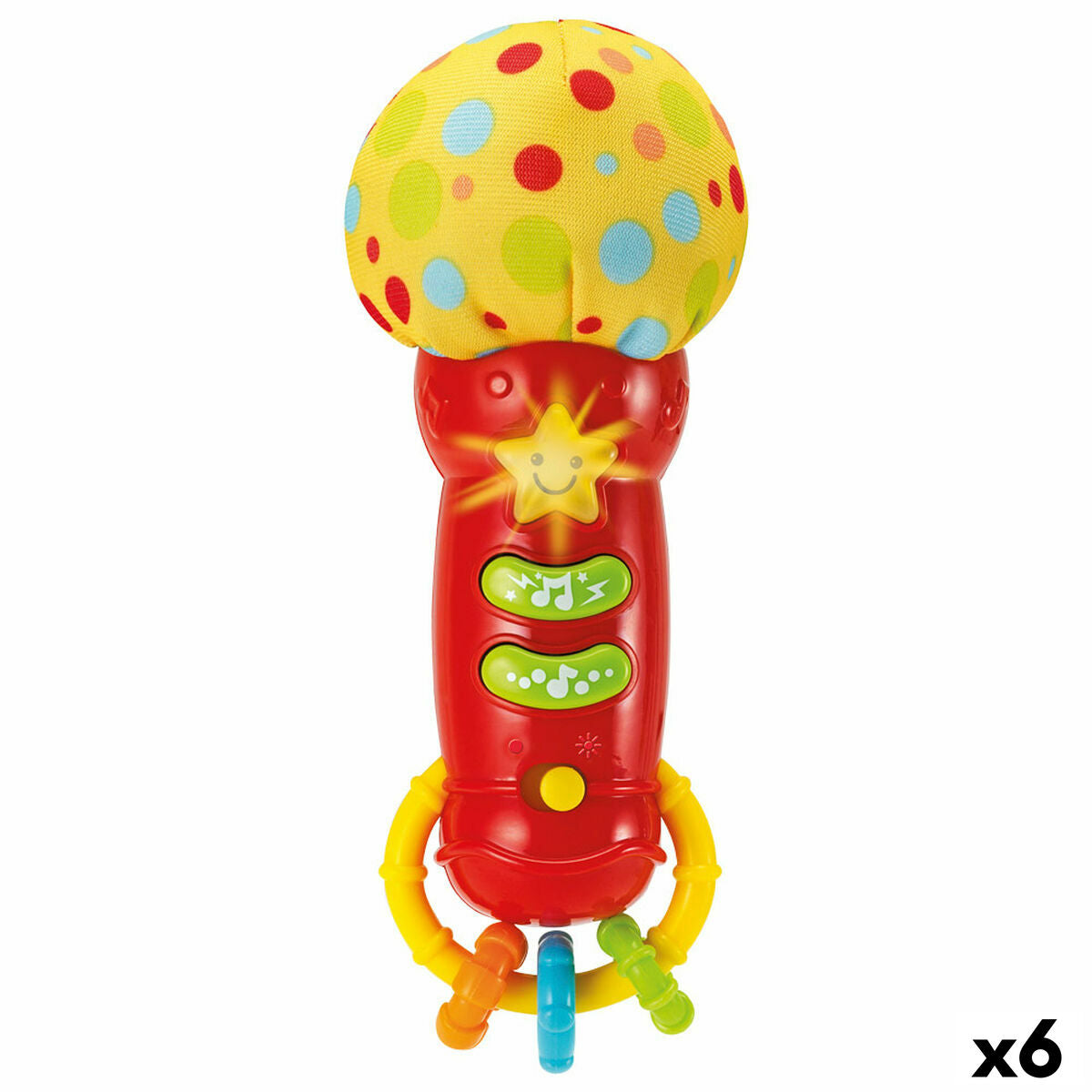 Toy microphone Winfun 6 x 16,5 x 6 cm (6 antal)-Bebis, Leksaker för småbarn-Winfun-peaceofhome.se