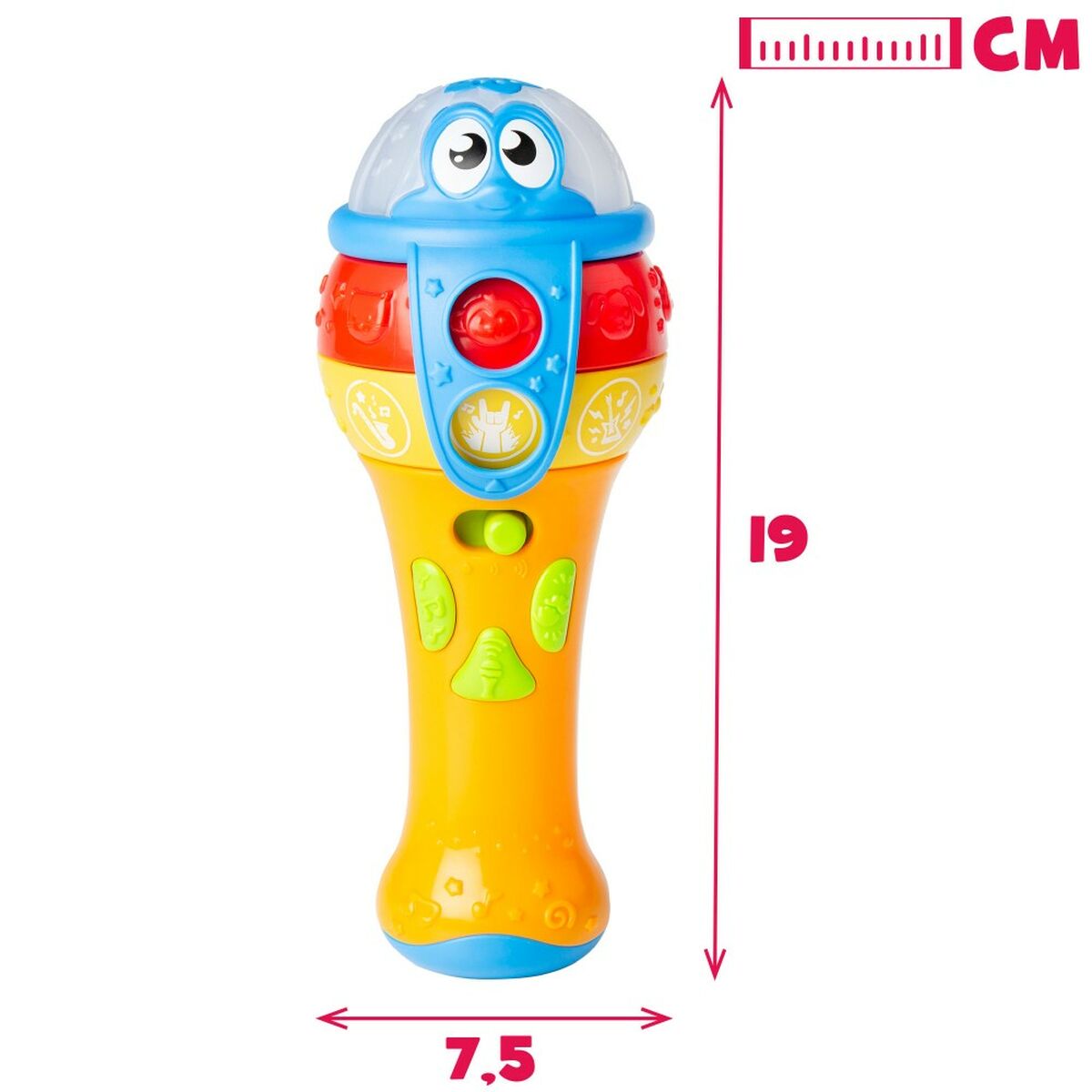 Toy microphone Winfun 7,5 x 19 x 7,8 cm (6 antal)-Bebis, Leksaker för småbarn-Winfun-peaceofhome.se