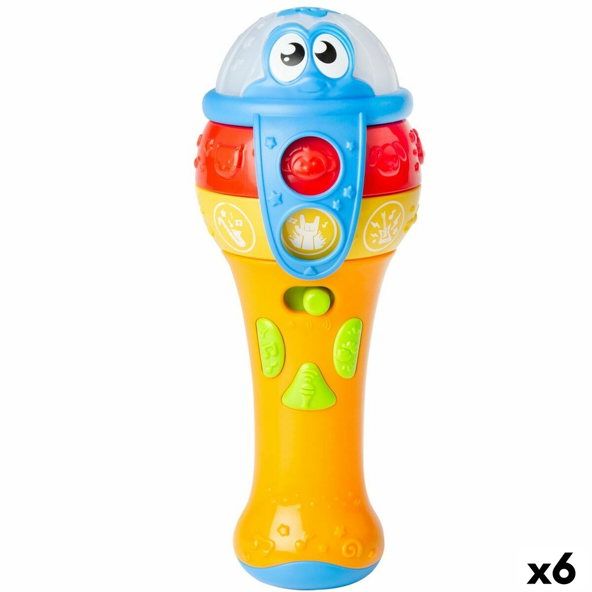 Toy microphone Winfun 7,5 x 19 x 7,8 cm (6 antal)-Bebis, Leksaker för småbarn-Winfun-peaceofhome.se