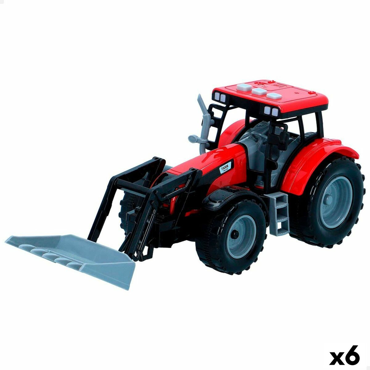 Traktor med skopa Speed & Go 24,5 x 10 x 8,5 cm (6 antal)-Leksaker och spel, Fordon-Speed & Go-peaceofhome.se