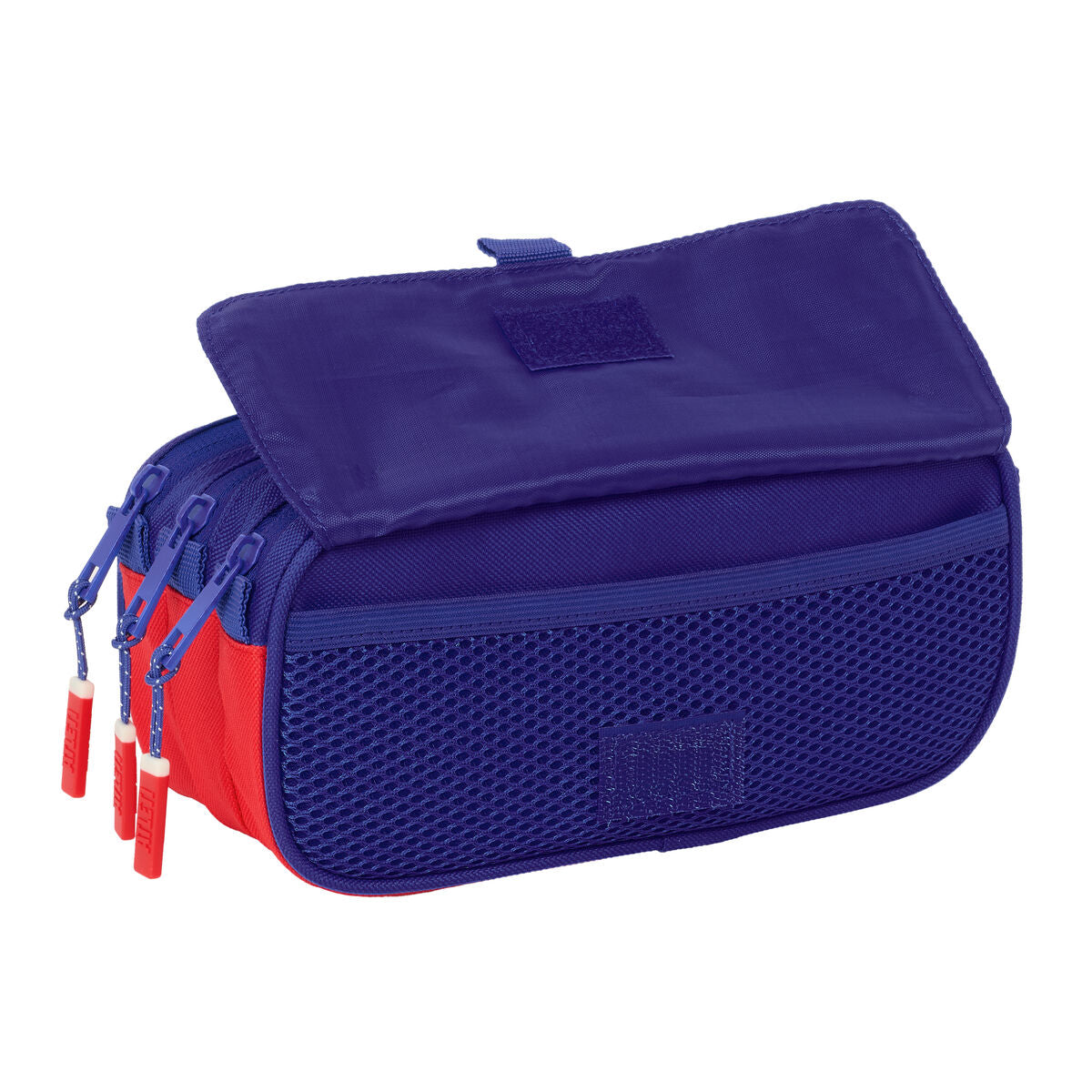 Tredubbel Carry-all Atlético Madrid Blå Vit Röd 21,5 x 10 x 8 cm-Kontor och Kontorsmaterial, Skol- och utbildningsmaterial-Atlético Madrid-peaceofhome.se