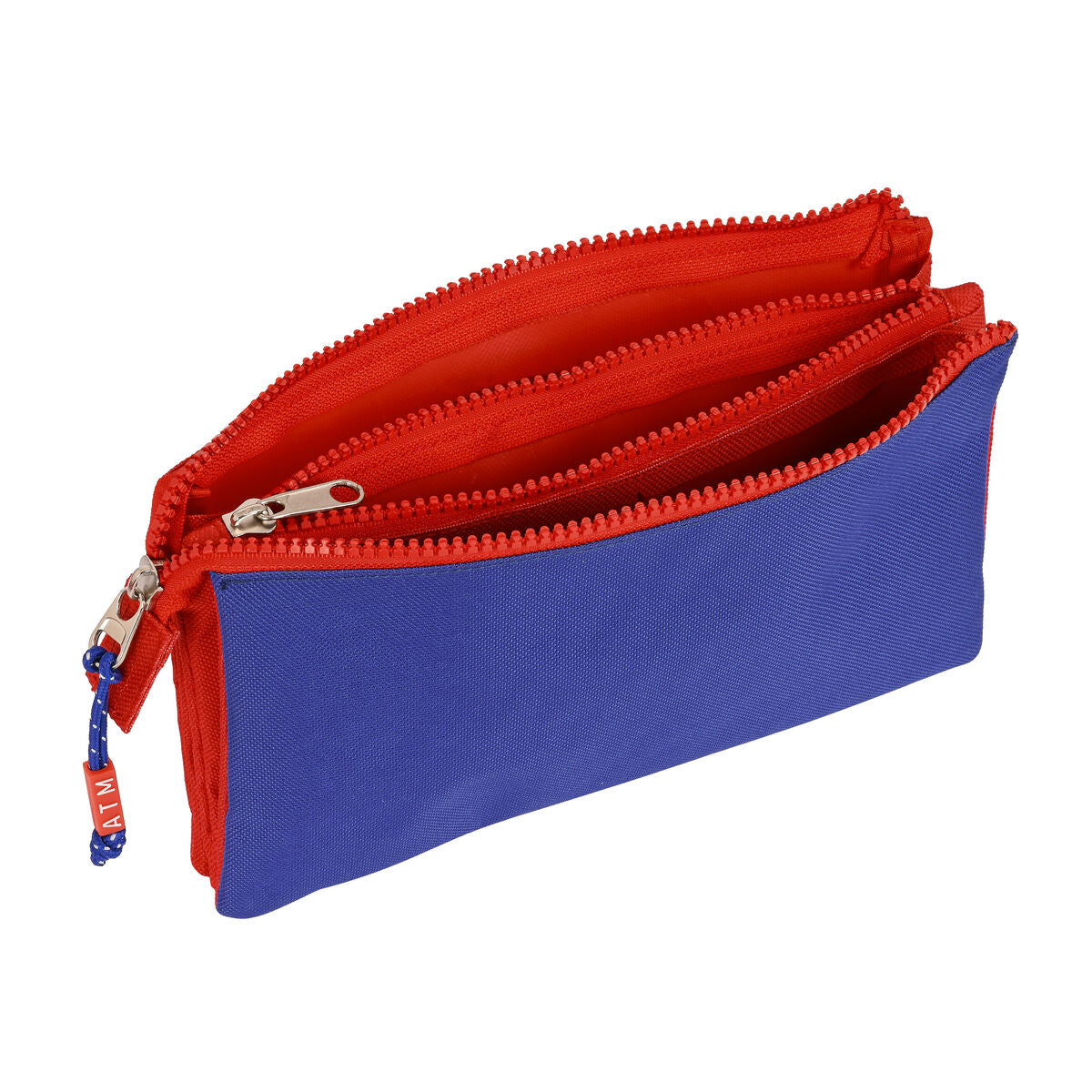 Tredubbel Carry-all Atlético Madrid Röd Marinblå (22 x 12 x 3 cm)-Kontor och Kontorsmaterial, Skol- och utbildningsmaterial-Atlético Madrid-peaceofhome.se