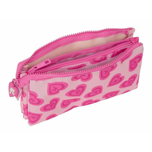 Tredubbel Carry-all Barbie Rosa 22 x 12 x 3 cm-Kontor och Kontorsmaterial, Skol- och utbildningsmaterial-Barbie-peaceofhome.se