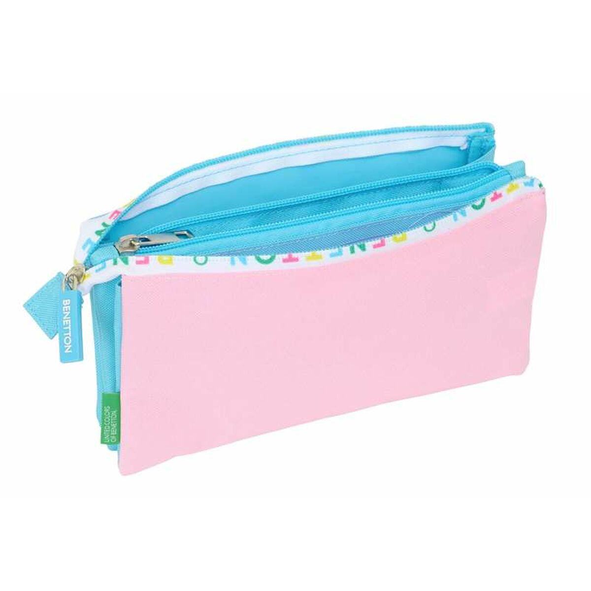 Tredubbel Carry-all Benetton Unique 22 x 12 x 3 cm-Kontor och Kontorsmaterial, Skol- och utbildningsmaterial-Benetton-peaceofhome.se