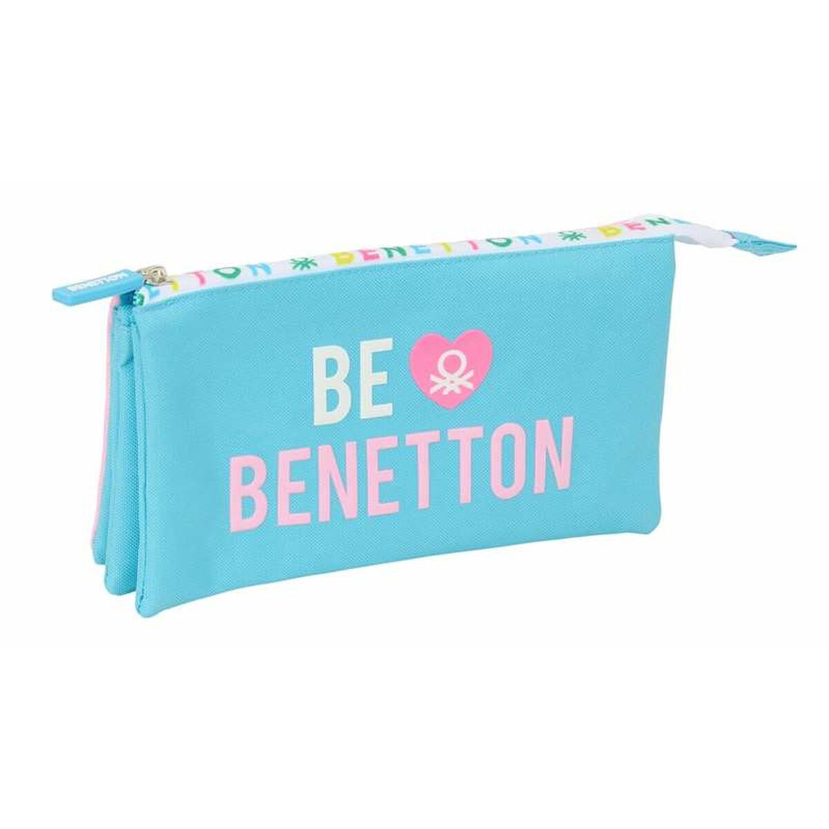 Tredubbel Carry-all Benetton Unique 22 x 12 x 3 cm-Kontor och Kontorsmaterial, Skol- och utbildningsmaterial-Benetton-peaceofhome.se
