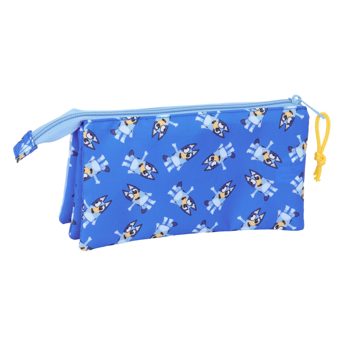 Tredubbel Carry-all Bluey Let's play Blå 22 x 12 x 3 cm-Kontor och Kontorsmaterial, Skol- och utbildningsmaterial-Bluey-peaceofhome.se