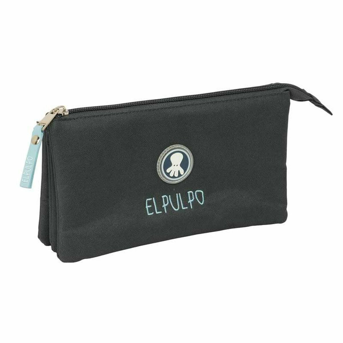 Tredubbel Carry-all El Pulpo Grå 22 x 12 x 3 cm-Kontor och Kontorsmaterial, Skol- och utbildningsmaterial-El Pulpo-peaceofhome.se