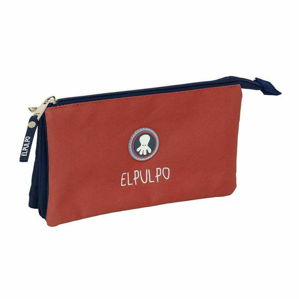 Tredubbel Carry-all El Pulpo Röd Marinblå 22 x 12 x 3 cm-Kontor och Kontorsmaterial, Skol- och utbildningsmaterial-El Pulpo-peaceofhome.se