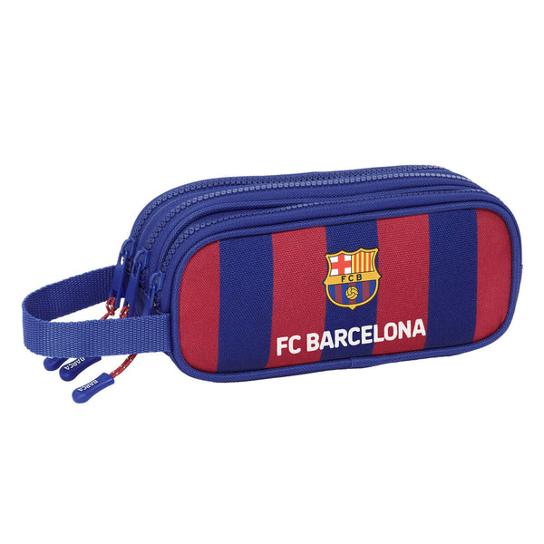 Tredubbel Carry-all F.C. Barcelona 24/25 Rödbrun Marinblå 21 x 8.5 x 7 cm-Kontor och Kontorsmaterial, Skol- och utbildningsmaterial-F.C. Barcelona-peaceofhome.se