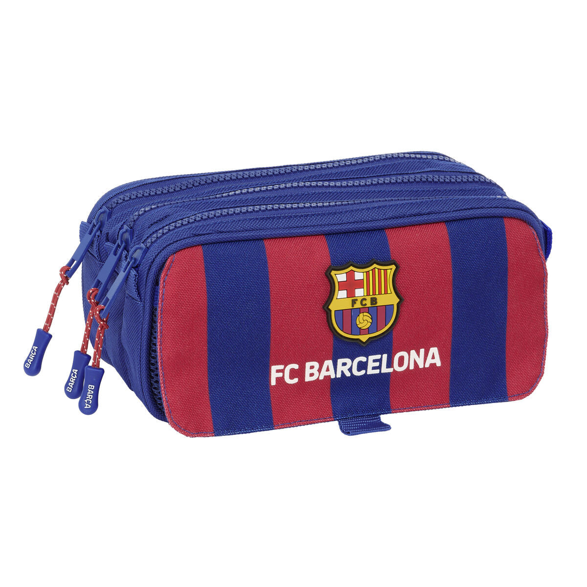 Tredubbel Carry-all F.C. Barcelona 24/25 Rödbrun Marinblå 21,5 x 10 x 8 cm-Kontor och Kontorsmaterial, Skol- och utbildningsmaterial-F.C. Barcelona-peaceofhome.se