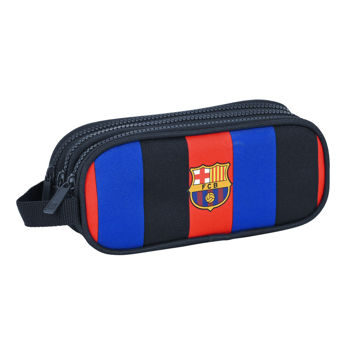 Tredubbel Carry-all F.C. Barcelona Rödbrun Marinblå (21 x 8.5 x 7 cm)-Kontor och Kontorsmaterial, Skol- och utbildningsmaterial-F.C. Barcelona-peaceofhome.se