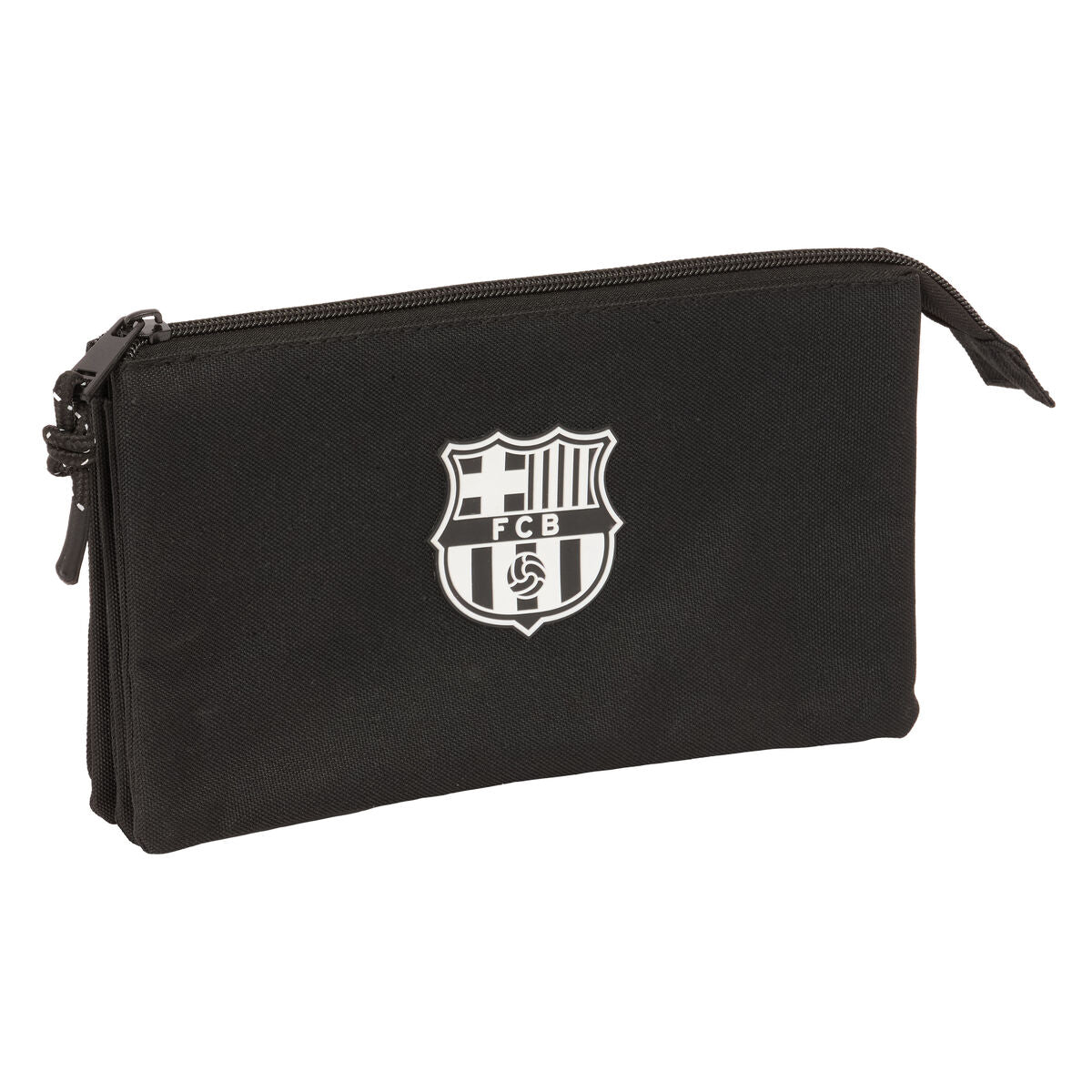 Tredubbel Carry-all F.C. Barcelona Svart 22 x 12 x 3 cm-Kontor och Kontorsmaterial, Skol- och utbildningsmaterial-F.C. Barcelona-peaceofhome.se