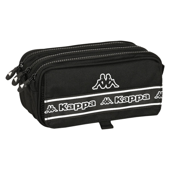 Tredubbel Carry-all Kappa 21,5 x 10 x 8 cm Svart-Kontor och Kontorsmaterial, Skol- och utbildningsmaterial-Kappa-peaceofhome.se