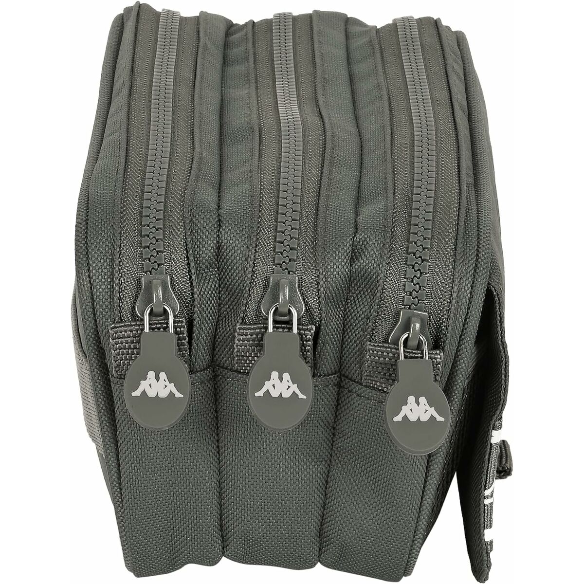 Tredubbel Carry-all Kappa Basics Grå 21,5 x 10 x 8 cm-Kontor och Kontorsmaterial, Skol- och utbildningsmaterial-Kappa-peaceofhome.se