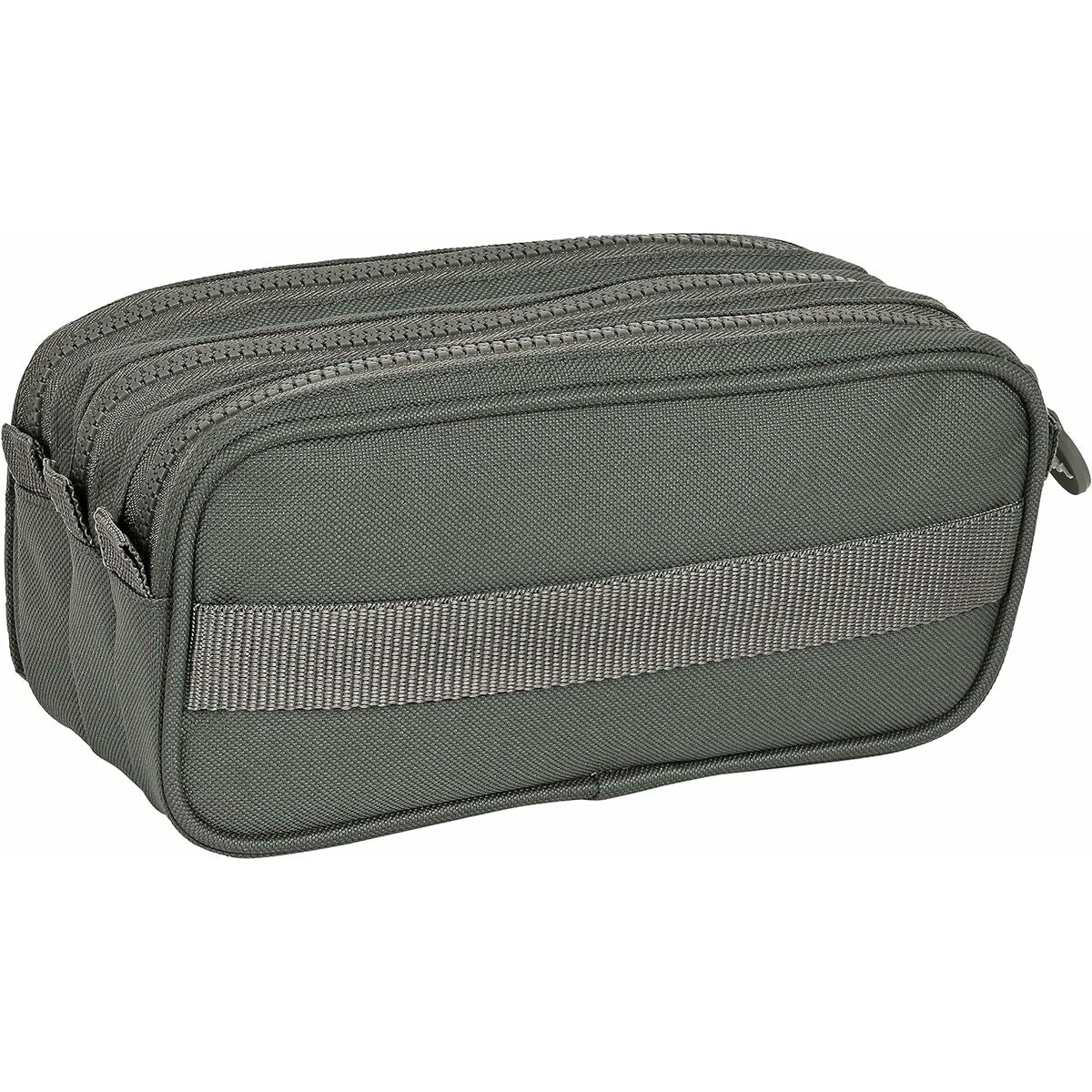 Tredubbel Carry-all Kappa Basics Grå 21,5 x 10 x 8 cm-Kontor och Kontorsmaterial, Skol- och utbildningsmaterial-Kappa-peaceofhome.se