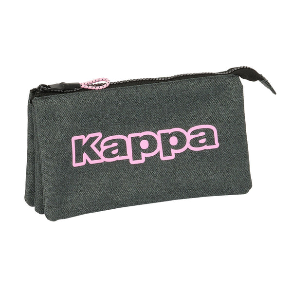 Tredubbel Carry-all Kappa Silver pink Grå 22 x 12 x 3 cm-Kontor och Kontorsmaterial, Skol- och utbildningsmaterial-Kappa-peaceofhome.se