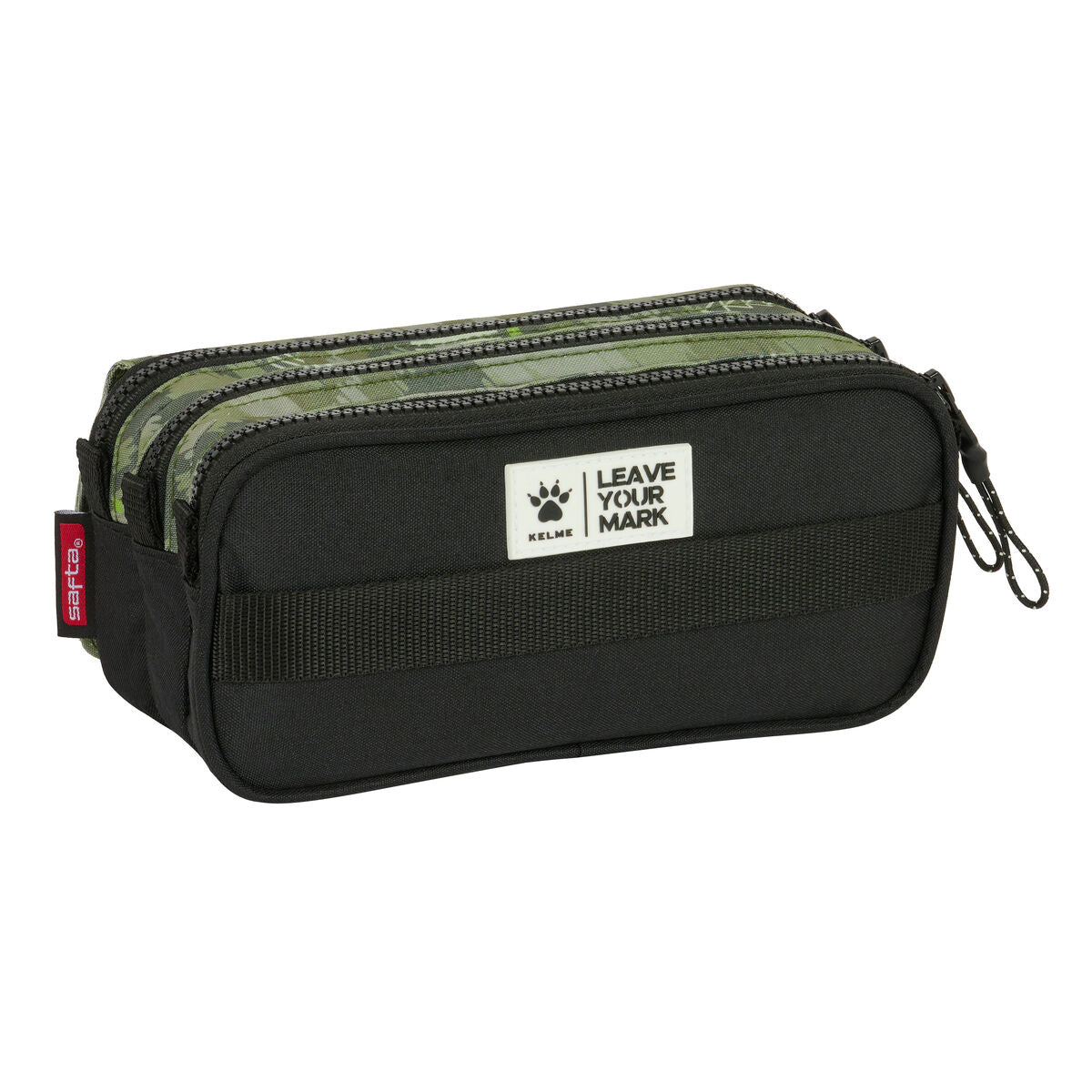 Tredubbel Carry-all Kelme Travel Svart Grön 21,5 x 10 x 8 cm-Kontor och Kontorsmaterial, Skol- och utbildningsmaterial-Kelme-peaceofhome.se