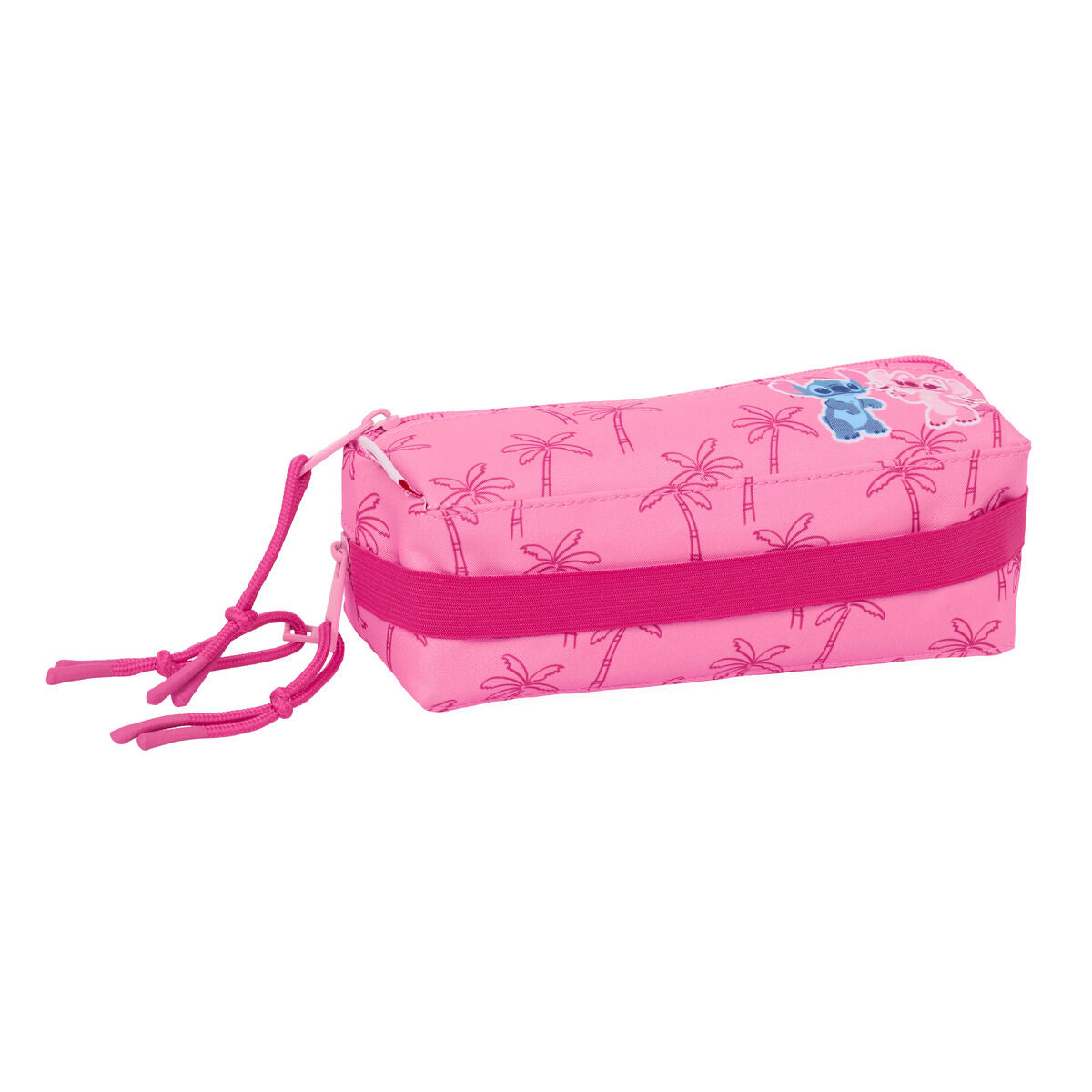 Tredubbel Carry-all Lilo & Stitch Chill Rosa Mint 22 x 8,5 x 6 cm-Kontor och Kontorsmaterial, Skol- och utbildningsmaterial-Lilo & Stitch-peaceofhome.se