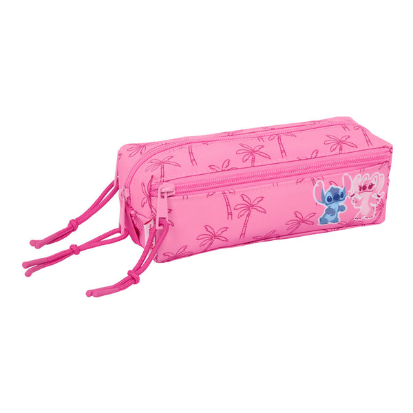 Tredubbel Carry-all Lilo & Stitch Chill Rosa Mint 22 x 8,5 x 6 cm-Kontor och Kontorsmaterial, Skol- och utbildningsmaterial-Lilo & Stitch-peaceofhome.se