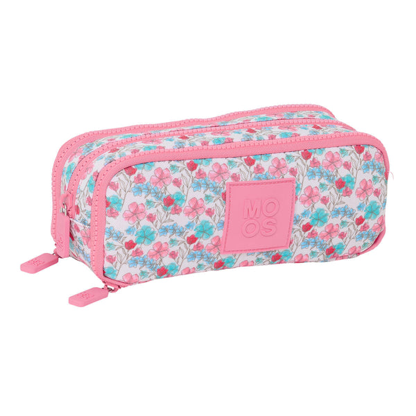 Tredubbel Carry-all Moos Flores Multicolour 21 x 8 x 8 cm-Kontor och Kontorsmaterial, Skol- och utbildningsmaterial-Moos-peaceofhome.se