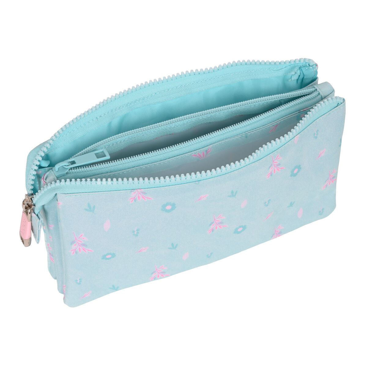 Tredubbel Carry-all Moos Garden Turkos 22 x 12 x 3 cm-Kontor och Kontorsmaterial, Skol- och utbildningsmaterial-Moos-peaceofhome.se