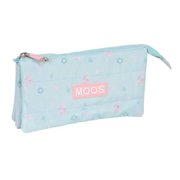 Tredubbel Carry-all Moos Garden Turkos 22 x 12 x 3 cm-Kontor och Kontorsmaterial, Skol- och utbildningsmaterial-Moos-peaceofhome.se