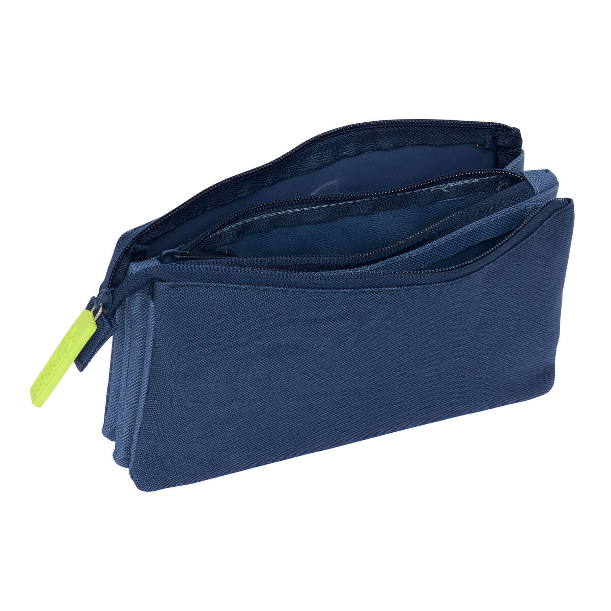 Tredubbel Carry-all Munich Blue indigo Blå 22 x 12 x 3 cm-Kontor och Kontorsmaterial, Skol- och utbildningsmaterial-Munich-peaceofhome.se